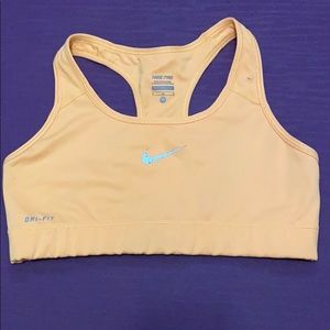 Nike sports bra in bright orange